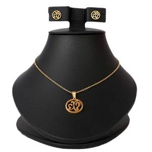 ชุดจี้สร้อยแฟนซีสำหรับเด็กผู้หญิง (00J1) - สีทอง - Product Image 1