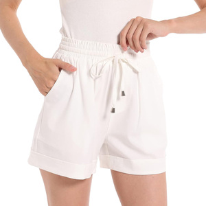 Shorts de Verano Tejidos para Mujer, Cómodos, Suaves, Elásticos, Ideales para Días Activos, Descanso, Correr, Hacer Compras, Fin de Semana Informal - Product Image 4