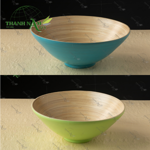 Ensaladera de bambú OEM personalizada, plato de servicio Natural ligero para pasta de frutas y verduras, recién llegado, uso de cocina ecológico - Product Image 5