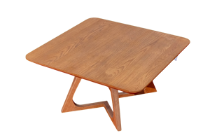 Mesa de centro cuadrada en roble blanco, estilo japonés - Product Image 2