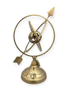 Antique Brass Armillary Sphere High Quality Handcrafted Metal Astrolabe for Home Office <b>Decor</b> <b>Nautical</b> Desktop Globe Painted for - Product Image 3