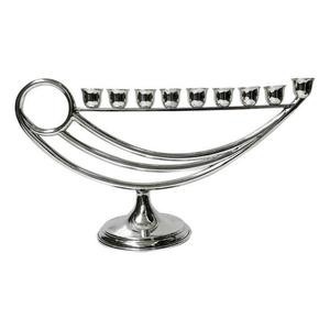 Candelabro Menorá de Aluminio con Recubrimiento de Níquel, Diseño Clásico y Tradicional para Decoración del Hogar, Ideal para Festividades - Product Image 2