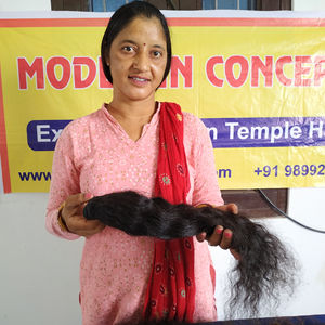 Procesamiento químico vietnamita sin procesar, máquina sin procesar de cabello virgen, doble trama, paquetes naturales negros rectos, cabello humano - Product Image 5