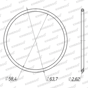 Joint torique ORGM08 pour ORGM08 6L80, 6L90 (300 mm) A4CF1, A4CF2 - Product Image 2