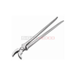 Pinza para Cascos de Alto Rendimiento con Mordaza Curva, Acero Inoxidable Alemán, Reutilizable, Agarre Preciso, Resistente, Fijación Rápida, Antideslizante - Product Image 1