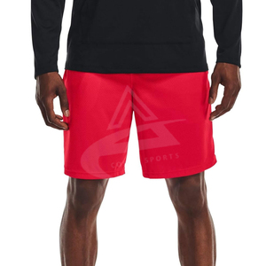 Shorts de jogging pour hommes en maille 100% polyester de qualité supérieure, respirants, séchage rapide, avec cordon de serrage, taille mi-haute, service OEM - Product Image 2