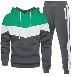 Ensemble de survêtement streetwear 2 pièces personnalisé pour homme en molleton technique brodé, sweat à capuche et pantalon de jogging, collection automne-hiver, vente en gros - Product Image 1