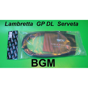 Kit completo de cables BGM Pro - Negro - Lambretta S1 + S2 + S3 + SX + DL/GP - Product Image 2