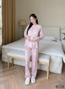 Minimalist Casual Long-Sleeved Maternity Postpartum Set Custom Design Cotton B729 Good Absorbency Postpartum Clothing - Product Image 2