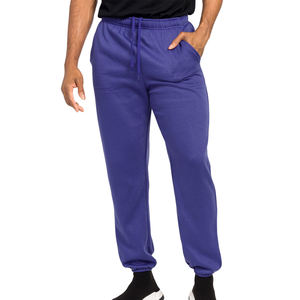 กางเกงแฟชั่นสำหรับผู้ชายกางเกงสเวตเตอร์ไม่มีลายพิมพ์ผ้าฟลีซทรงตรงแบบปรับแต่งได้สำหรับใส่วิ่งออกกำลังกาย - Product Image 4