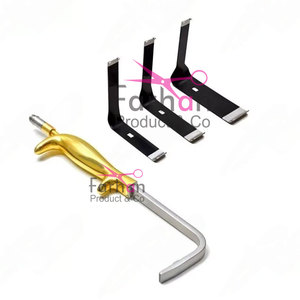 Breast Retractor With <b>Fiber</b> <b>Optic</b> <b>Light</b> Guide and 3 Changeable Blades - Product Image 1