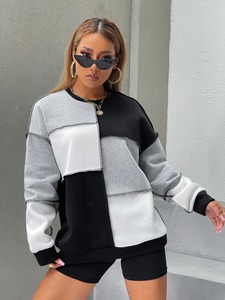 Streetwear personnalisé de haute qualité pour femmes pull à manches longues sweat-shirt Trending Designs Ladies Cotton Fleece Sweatshirts - Product Image 5