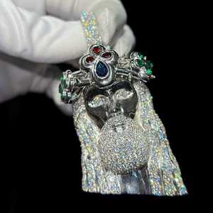 Alta calidad personalizado Iced out Moissanite Jesús cara colgante Vintage diamante joyería para niños adultos para fiestas bodas - Product Image 5