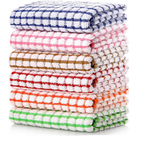 Serviettes de cuisine et torchons de thé de luxe 100 % coton tissé, antimicrobiens, à séchage rapide, jetables, compressés, écologiques, avec logo personnalisé