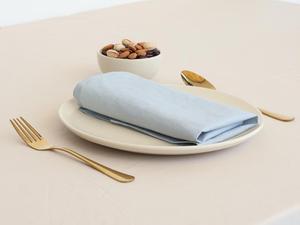 100% servilletas de tela de lino en óxido, servilletas de fiesta de boda de Navidad suavizadas hechas a mano para cocina servilletas de lino suave - Product Image 5
