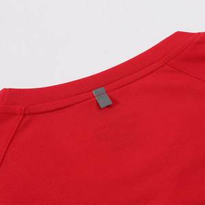 Haute qualité 180g séchage rapide doux respirant maille Sport hommes femmes Logo personnalisé T Fitness filets de course Polyester T-shirt pour hommes - Product Image 5