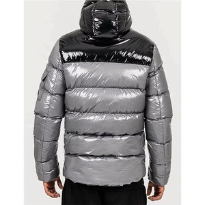 Chaqueta de Plumón para Hombre, Diseño OEM, Material Brillante de Alta Calidad, Resistente al Viento, Abrigada, para Exteriores - Product Image 5
