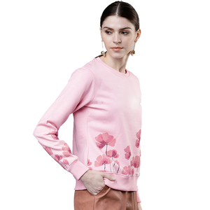 Casual Wear Women Sweatshirt Pullover Sublimation <b>pink</b> Gym Hoodies Set <b>pink</b> Color Casual <b>Crop</b> <b>Top</b> Hoodies - Product Image 6