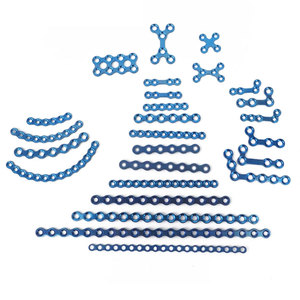 Ensemble d'instruments chirurgicaux manuels de haute qualité pour la reconstruction maxillo-faciale, plaque de reconstruction de 2,4 mm, avec matériaux en acier inoxydable et en titane - Product Image 1
