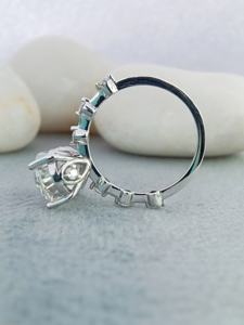 Bague de fiançailles en or 14 ct 14k 18k pour femme Fine Solitaire VVS Lab Grown 1ct Oval Cut Certified GIA IGI - Product Image 3