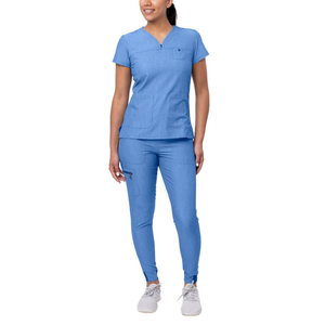 2025 Wholesale Unisex Rayon Canvas Medical <b>Scrubs</b> Uniforms High Quality Stretch Waterproof Stylish Nurse <b>Clothes</b> Woman - Product Image 3
