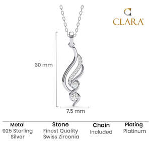 Compre Colgantes de Plata de Ley 925 de Primera Calidad para Mujeres y Niñas, Chapados en Rodio con Diamante Moissanita, Circonita, Oro Rosa, Estilo Moderno - Product Image 5