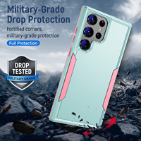 Nouveau PC TPU Hybrid Armor Housse de protection Samsung Galaxy S24 Ultra antichoc étui de téléphone portable Caméra Protection d'écran Oppo XR