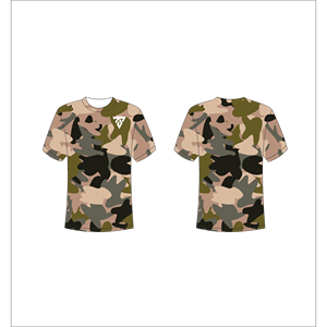 Camiseta de Manga Corta para Hombre con Estampado de Puntos, Cuello Redondo, Corte Regular, Tejido de Punto, Color Naranja, Marca Trackstar OEM, Etiqueta Privada TSI-G05-P0739 - Product Image 3