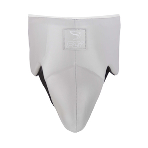 Protector Inguinal de Kickboxing con Logotipo Personalizado, Nuevo Protector de Cuero Genuino Gris para Sparring, Muay Thai y MMA - Product Image 1