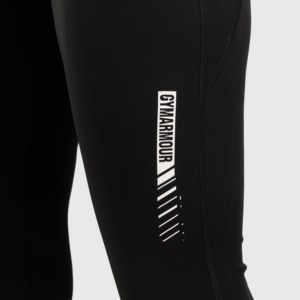 Leggings chauds noirs Oxy Sport & Casual, effet ventre plat, extensibles, en tricot de Spandex et Nylon, avec logo à motifs sur la taille, pour la gym - Product Image 5