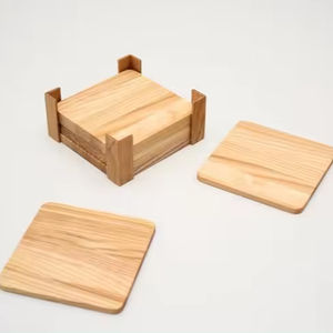 Posavasos de madera redondo liso de tendencia, producto de gran oferta de la mejor calidad, alfombrillas y almohadillas de madera de nuevo diseño para bebidas - Product Image 1