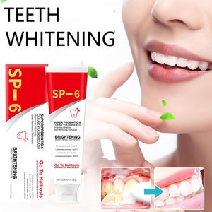 Dentifrice Probiotique Éclaircissant SP-6 pour Blanchiment des Dents, Élimination des Taches de Café, Thé et Tabac, Soin Haleine Fraîche 120g - Product Image 6