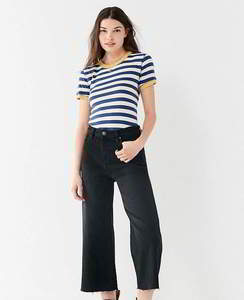 T-shirt en coton de qualité supérieure pour femmes, vêtements décontractés, fournisseur, étiquette de col et emballage personnalisés - Product Image 3