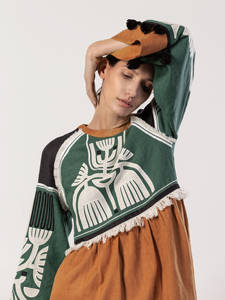 Vestido de fiesta de algodón de manga larga, 2023 - Product Image 4