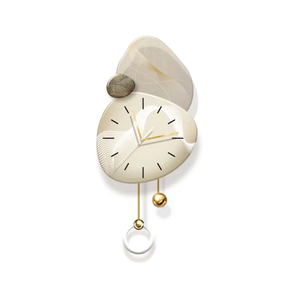 นาฬิกาแขวนผนังพื้นหลังหรูหราสไตล์ใหม่บรรยากาศทันสมัยเรียบง่ายนาฬิกานอร์ดิกสำหรับตกแต่ง - Product Image 5