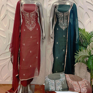 Designer moderne non cousu brodé à la main beaux costumes de qualité supérieure style traditionnel indien à la mode - Product Image 1