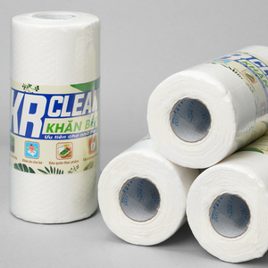 Krclean-Paños de limpieza desechables, toallitas superabsorbentes de cocina para platos, mesas, círculo blanco sostenible, 100 hojas - Product Image 1