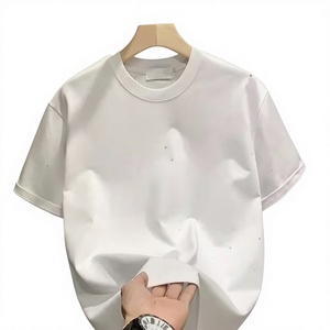 Nouveauté T-shirts unisexes en jersey uni respirant à manches courtes 100% coton Coupe classique Taille personnalisée - Product Image 3