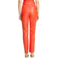 Pantalones de Cuero para Mujer de Alta Calidad con el Último Diseño, Precio al por Mayor, con su Propio Logotipo