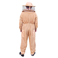 Combinaison d'apiculture marron clair sur mesure pour femmes Combinaison de travail respirante avec service OEM prix d'usine état neuf