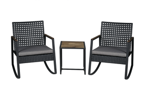 ROSY SET Juego bistró de mimbre de 3 piezas - Product Image 3