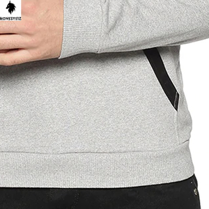 เสื้อมีฮู้ดของผู้ชายเสื้อผ้าลำลองผ้าคอตตอน100% น้ำหนักเบาทำจากโพลีเอสเตอร์สีพื้นดีไซน์ตามสั่ง - Product Image 5