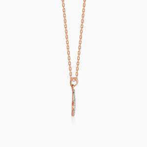 Elara Lab Grown Diamond Pendant Rose Gold 14K White Gold Box Chain Forma de flor de moda con Moissanite Pearl Ruby Main - Product Image 2