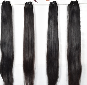 Vente en gros d'extensions de cheveux humains vierges non transformés alignés sur les cuticules naturelles 100% paquets indiens de vagues profondes et lâches - Product Image 1
