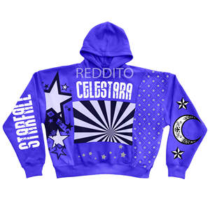 Usine directe hommes lavage à l'acide impression sweats à capuche hiver décontracté brodé thermique bas quantité minimale de commande personnalisé marque privée pour les garçons - Product Image 2