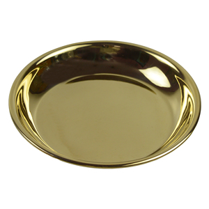 Assiettes de présentation de style vintage, vaisselle antique, assiettes rondes de service, plateau de service en métal - Product Image 4