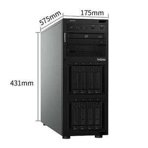 L e n o V o Think System ST258 4U Tower Server I n t e l Xeon Procesador de 30 GB DDR4 HDD 1TB * 2 Servidor de almacenamiento de datos AI de 550W - Product Image 4