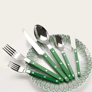 Simple White Handle Cutlery Set Modern <b>Flatware</b> for Home Dining Restaurants and Everyday Dining Use Handcrafted From India - Product Image 4