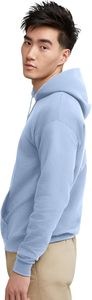 Wholesale <b>Men</b> Plain Color Fleece <b>Pullover</b> 300 GSM Cotton Hoodie With Ribbed Waist and Sublimation Print Option - Product Image 3