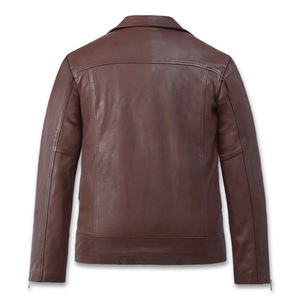 Chaqueta de Cuero Estilo Motero para Hombre de la Mejor Calidad, Chaqueta de Invierno de Cuero de Grano Completo, Chaquetas de Cuero Originales para Hombre - Product Image 5